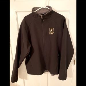 Men’s Landway Soft-Shell Black “Army” Jacket XL